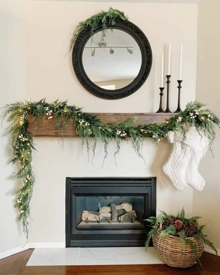 Wood Beam Mantle