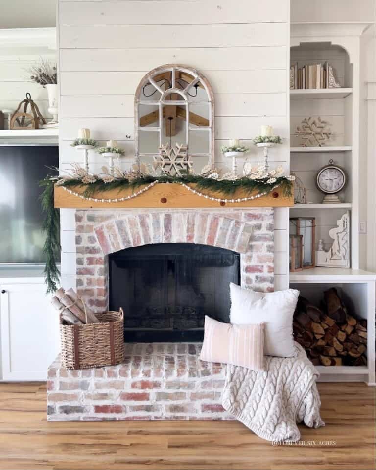 Wood Mantel Decorations