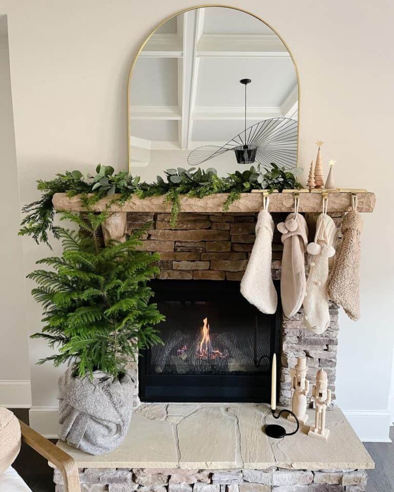 Wood Mantel Holders