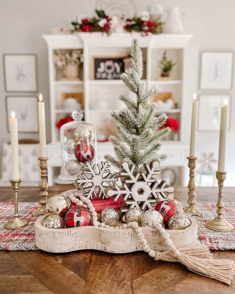 Wood Table Centerpiece