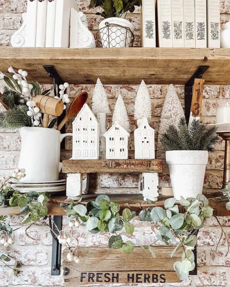 Wooden Farmhouse Shelves