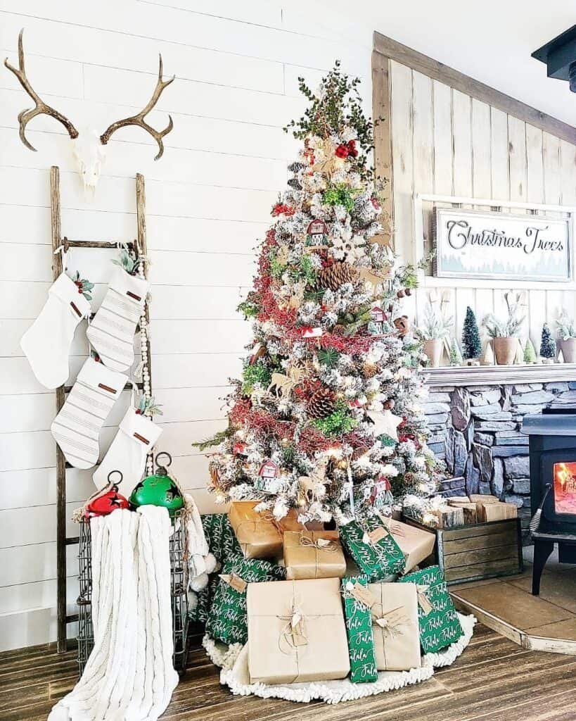 Wooden Ladder Display