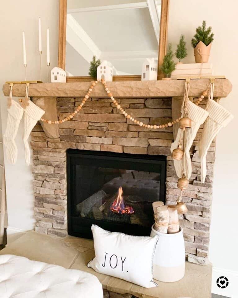 Wooden Mantel Holders