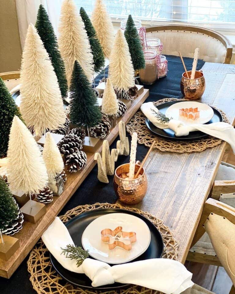 Wooden Tree Centerpiece