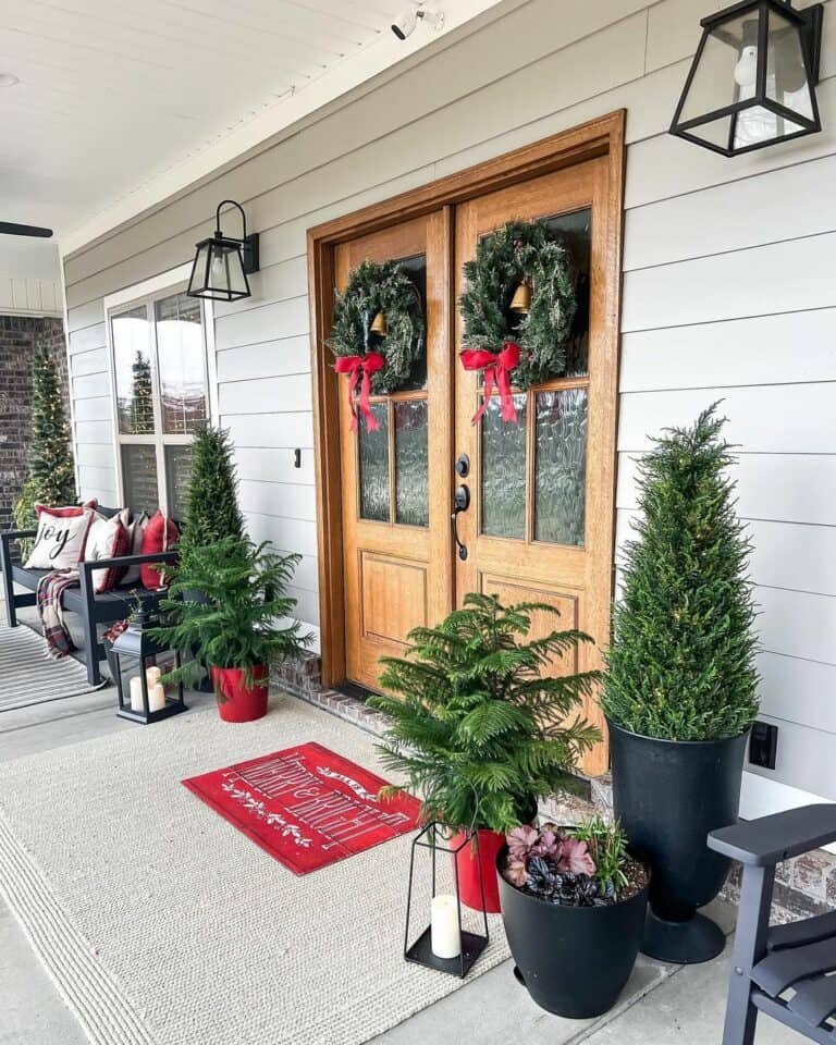 Wreaths and Pine Trees