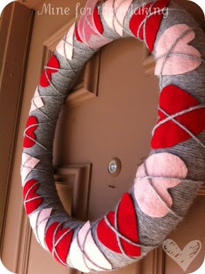 Argyle Heart Wreath