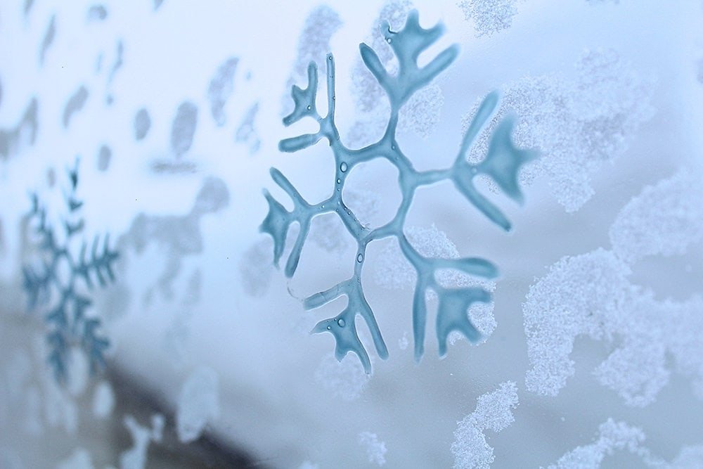 Gel Snowflake Clings