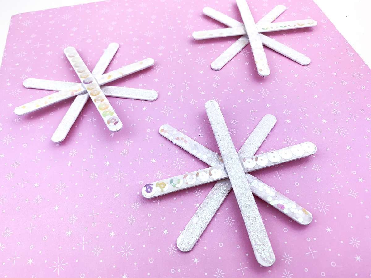 Glitter Snowflake Craft