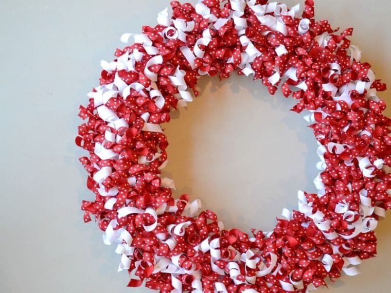 Grosgrain Ribbon Wreath