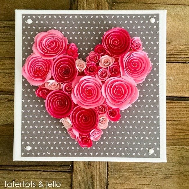 Heart Canvas Craft