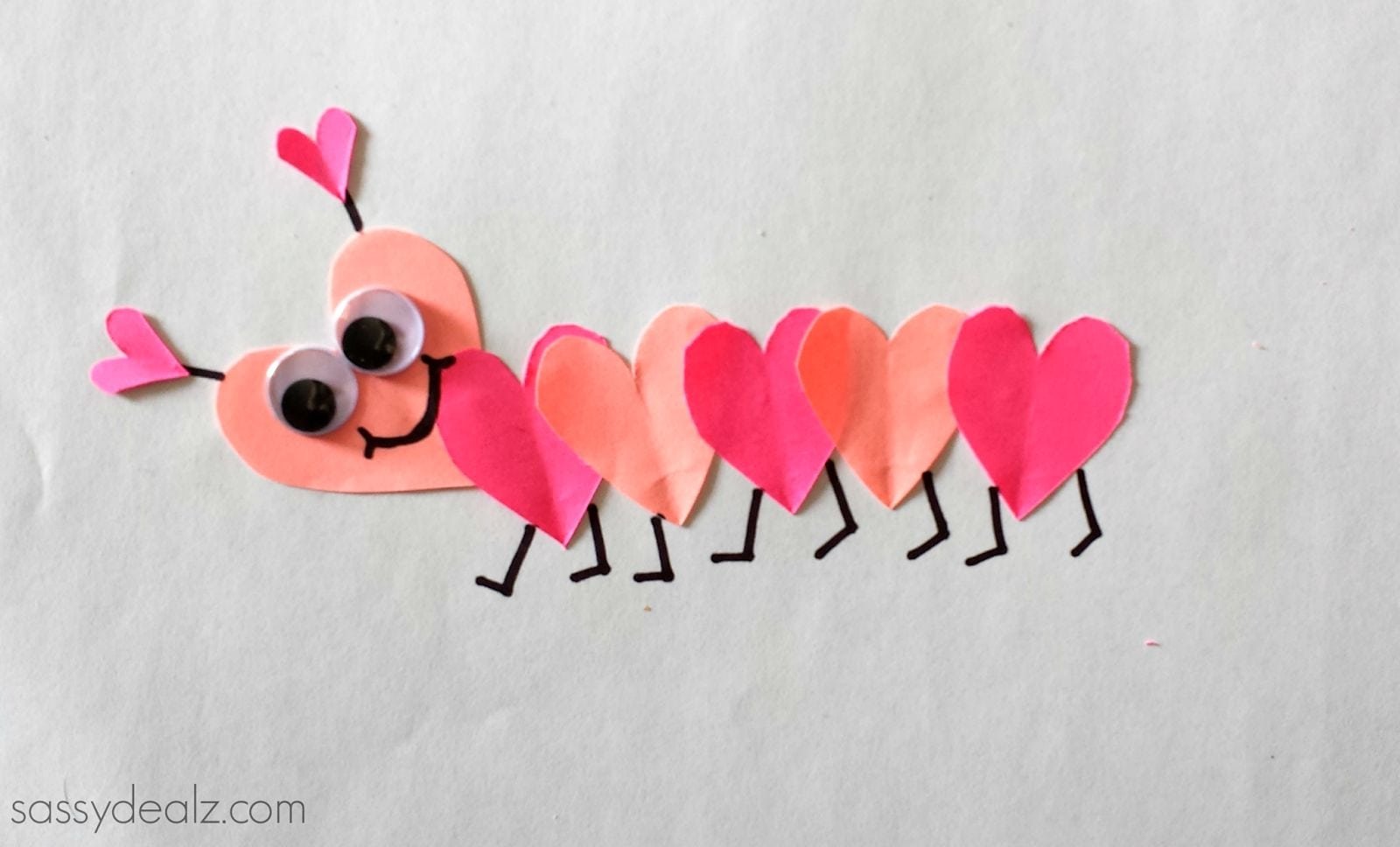 Heart Caterpillar Craft