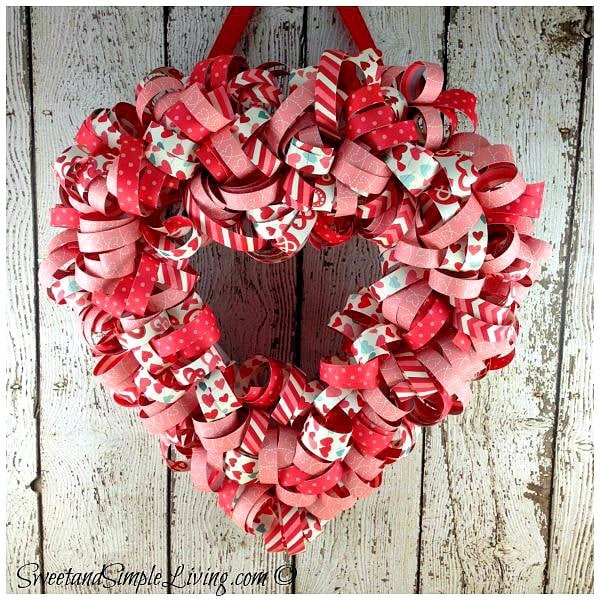 Heart Paper Wreath