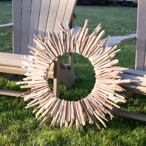 Natural Wood Wreath