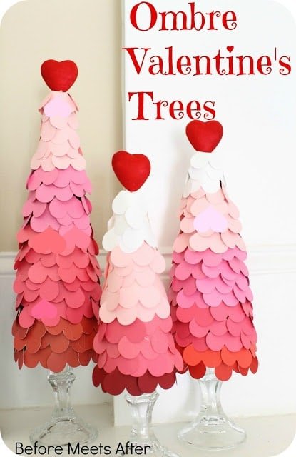 Ombre Paper Hearts