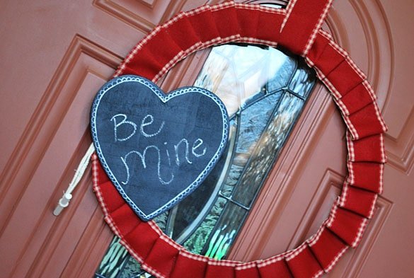 Ribbon Heart Wreath
