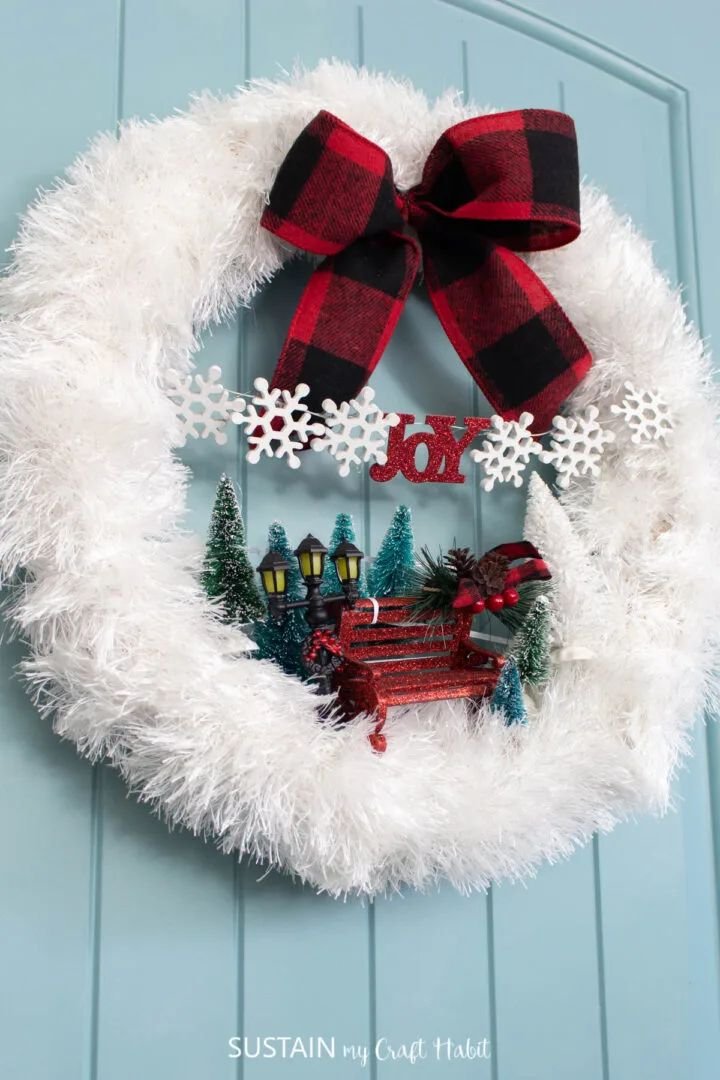 Scarf Winter Wreath