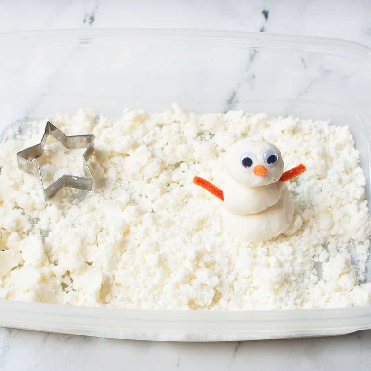 Sensory Snow Dough