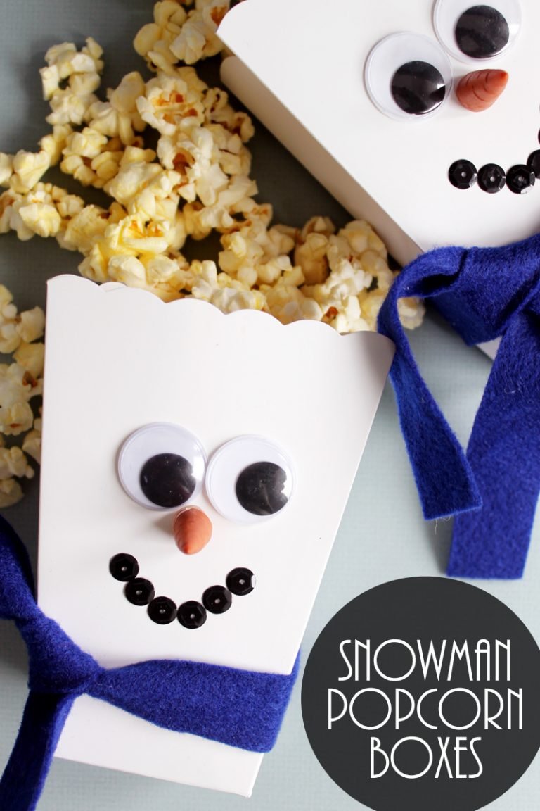 Snowman Popcorn Containers