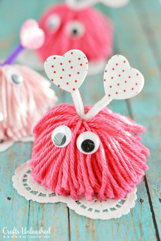 Yarn Pom-Pom Monsters