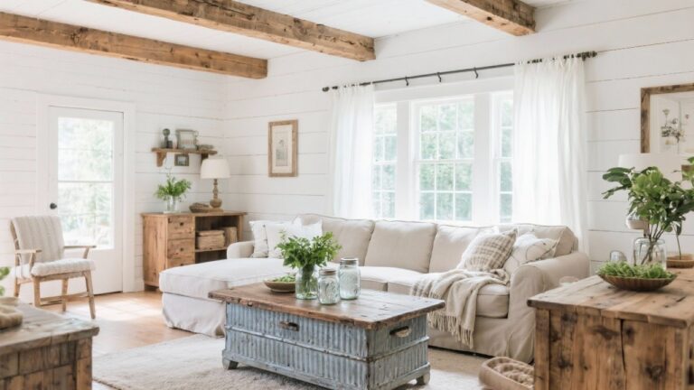 29 Best Farmhouse Living Room Ideas That Will Transform Your Space