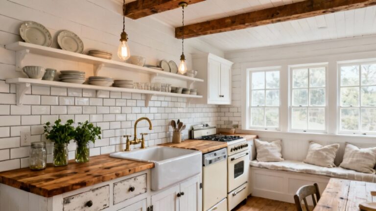 30 Stunning Farmhouse Cottage Kitchen Ideas You'll Love