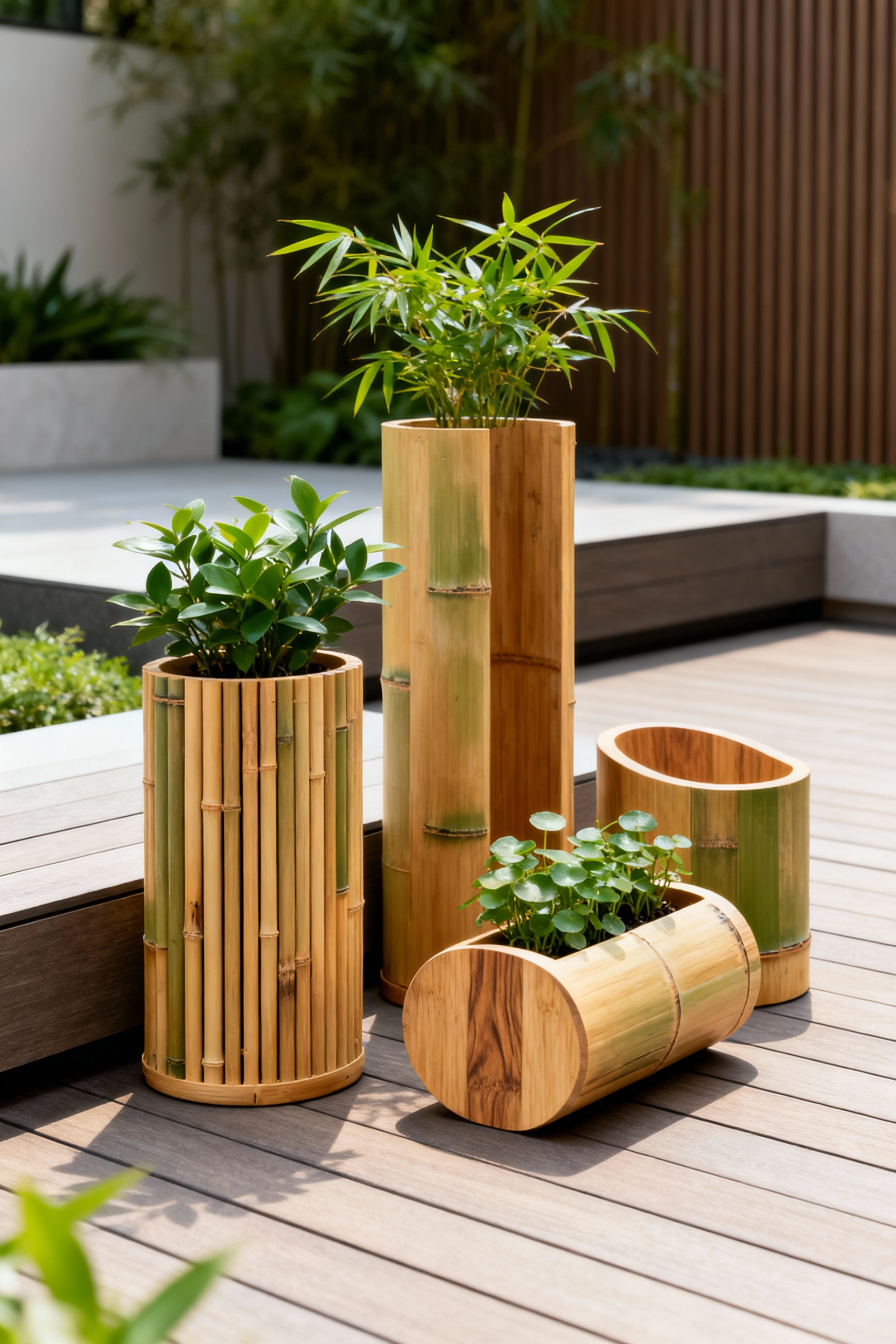 Bamboo Plant Holders