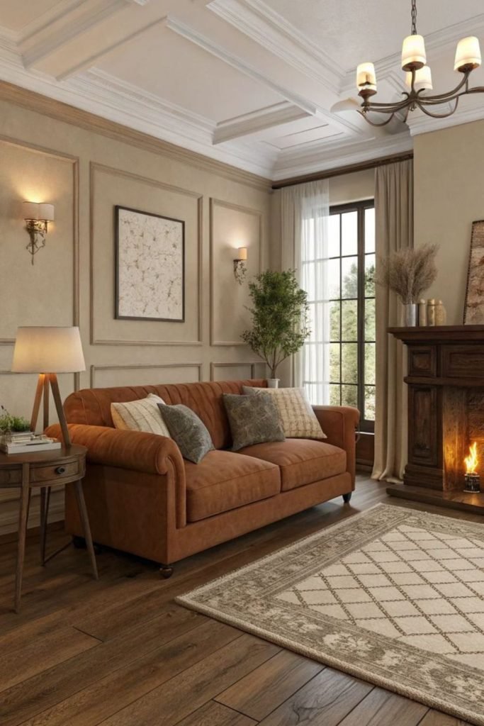 Amber Wood Fireplace