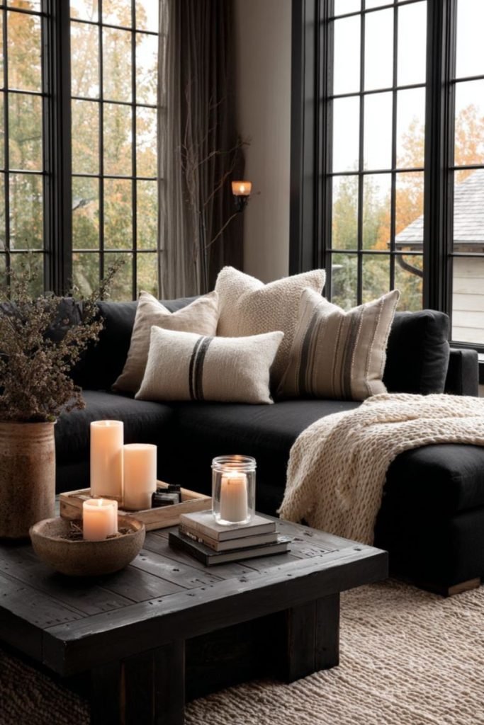 Beige Black Furniture