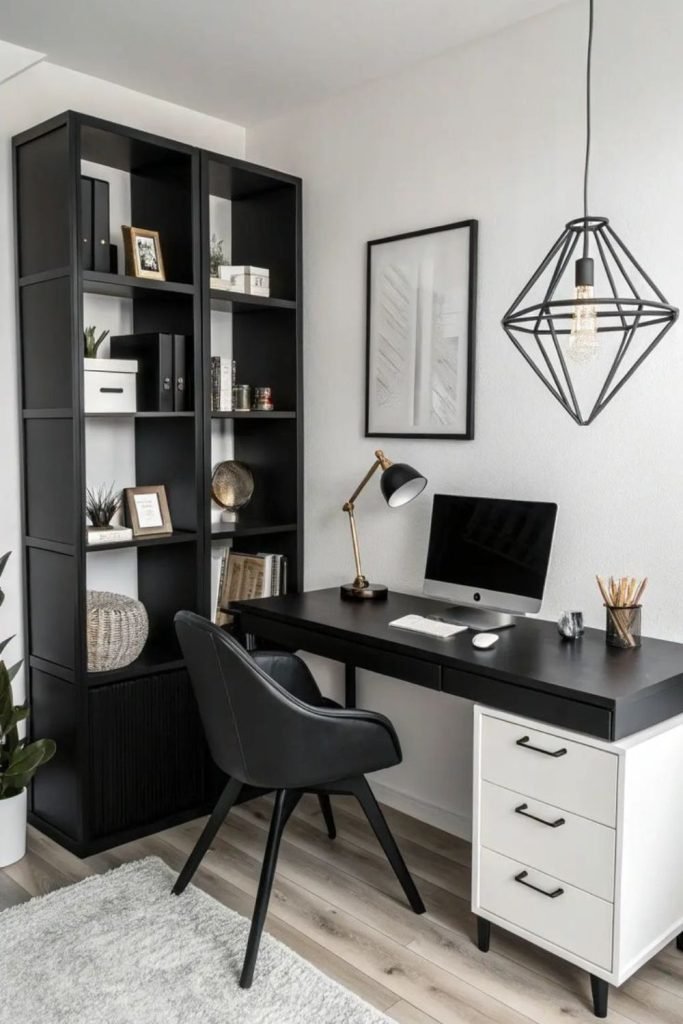 Black White Office