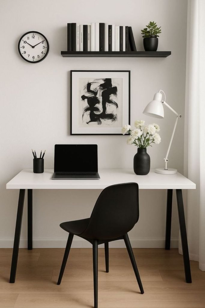 Black White Office