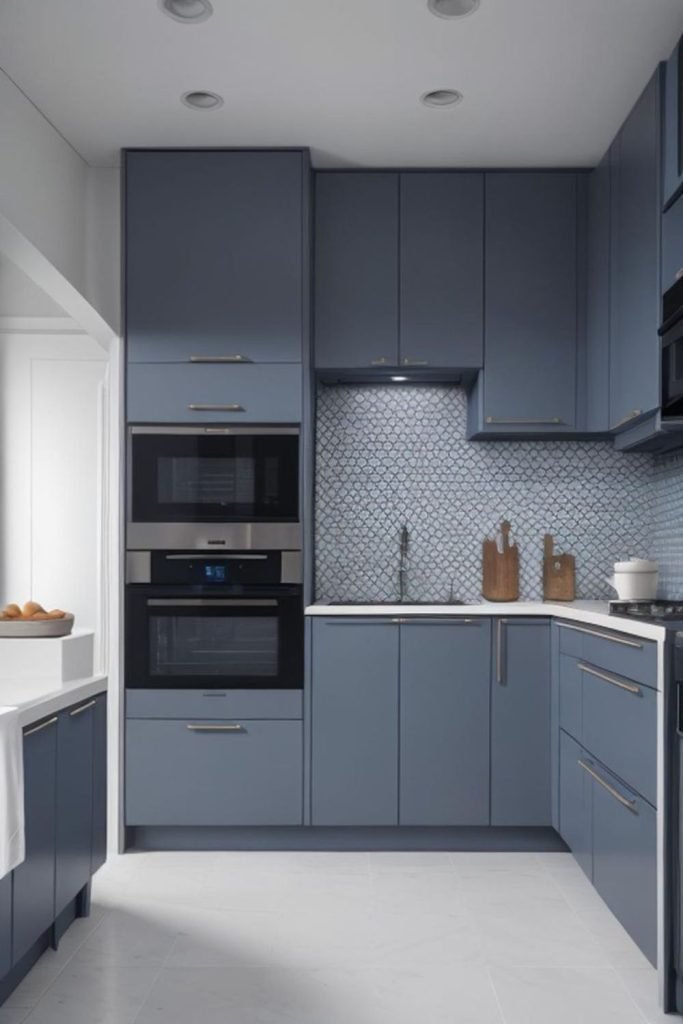 Blue-Grey Kitchen