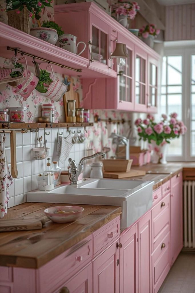 Blush Pink Cabinets