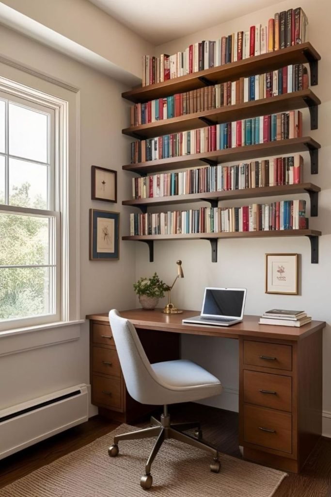 Bookshelf Desk Combo