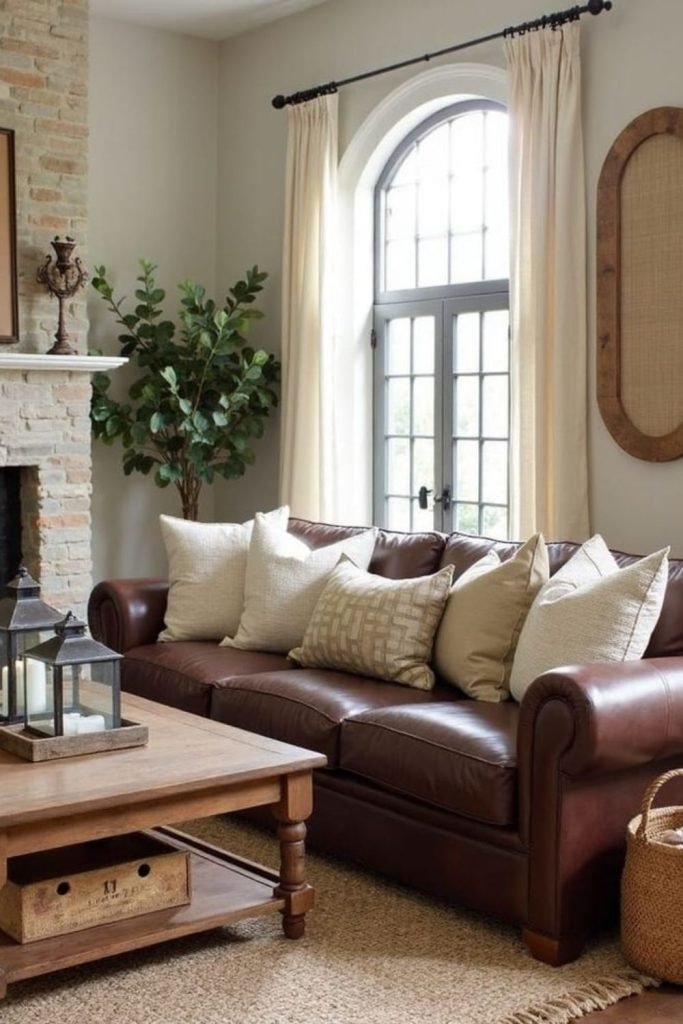 Brown Leather Corner