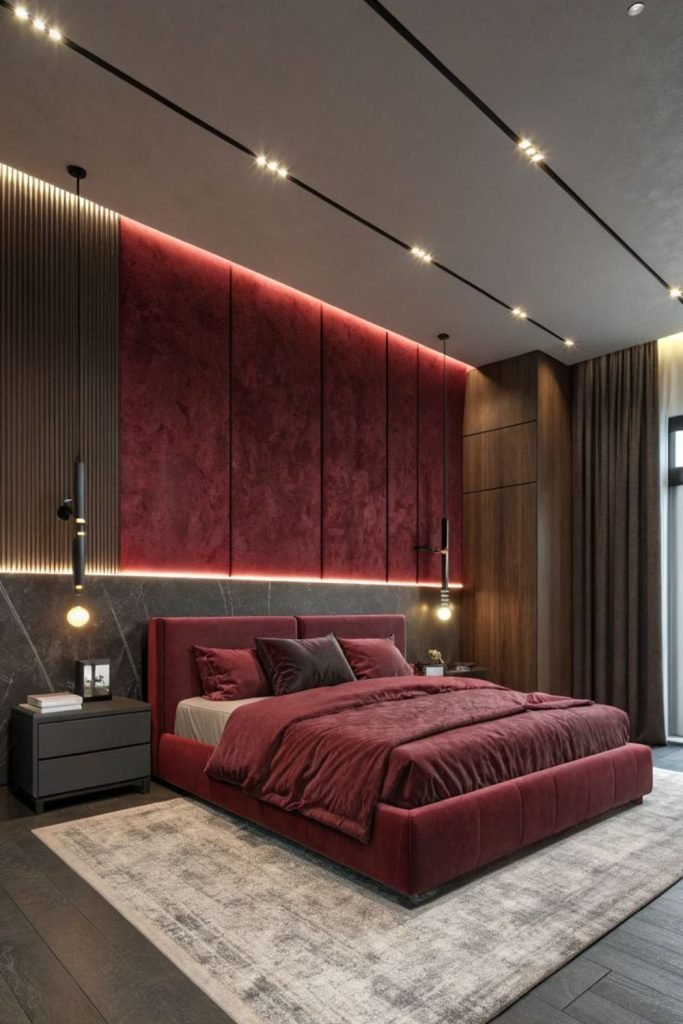 Burgundy Industrial Design
