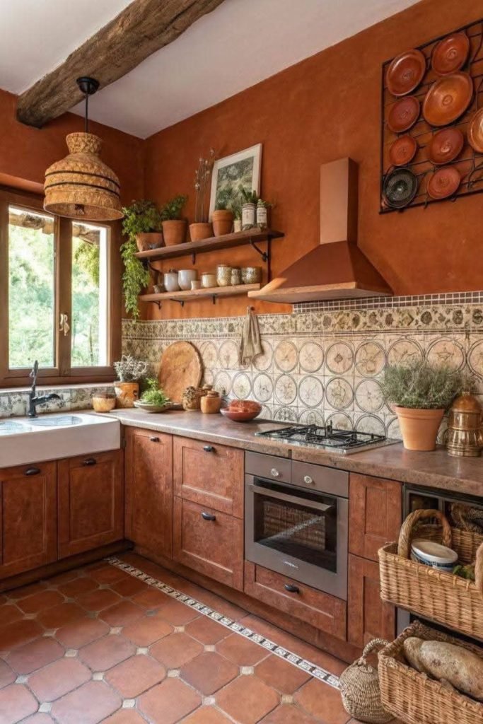 Clay Kitchen Walls