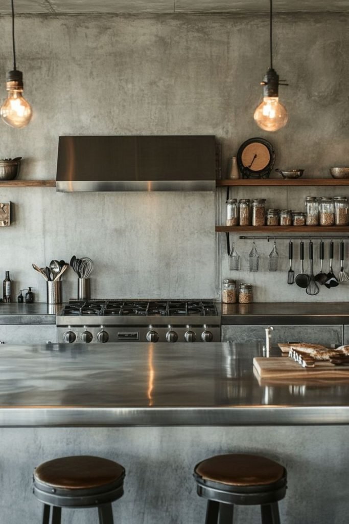 Concrete Wall Kitchens