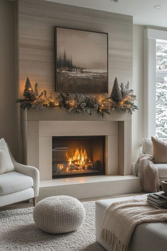 Cool Gray Fireplace