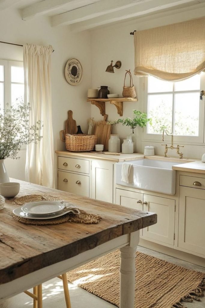 Cream Oak Kitchen
