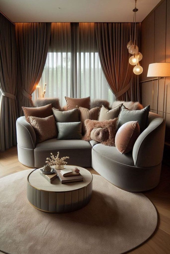 Curved Furniture Layout