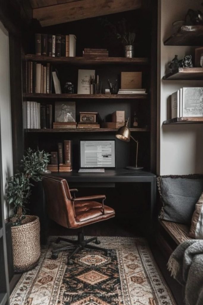 Dark Academic Office