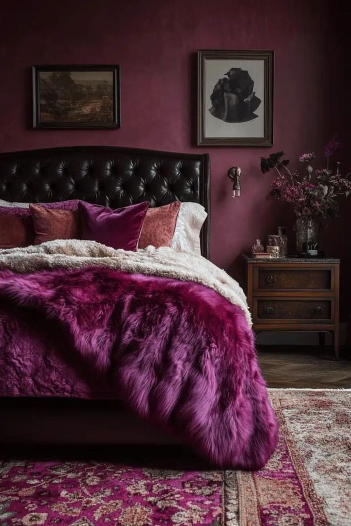 Dark Velvet Bedroom