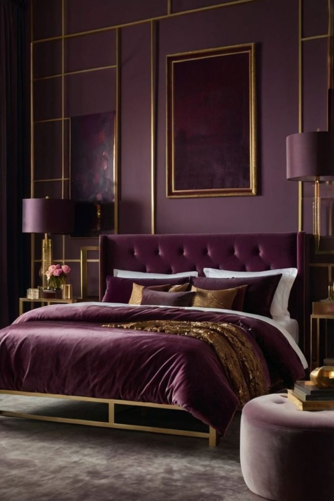 Dark Velvet Bedroom