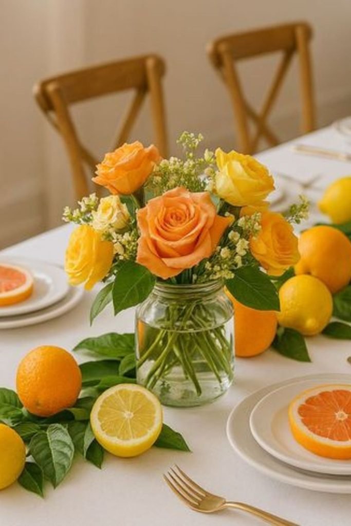 Dried Orange Centerpieces