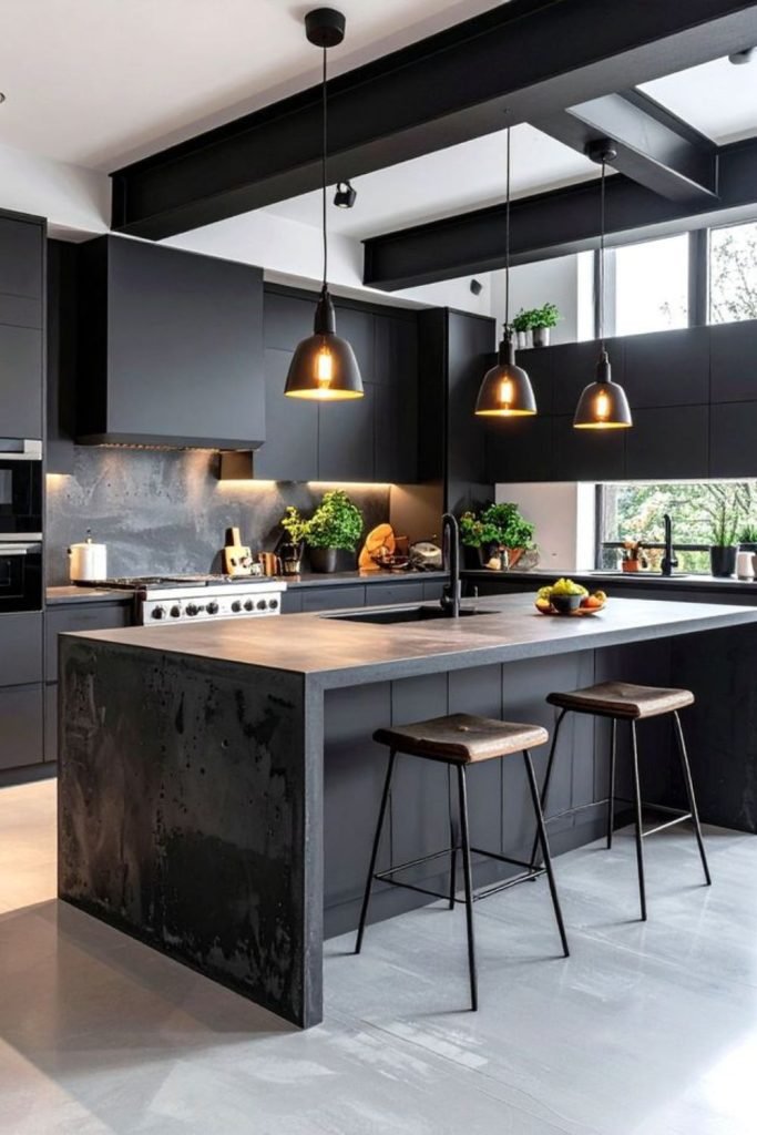 Ebony Cabinet Kitchen