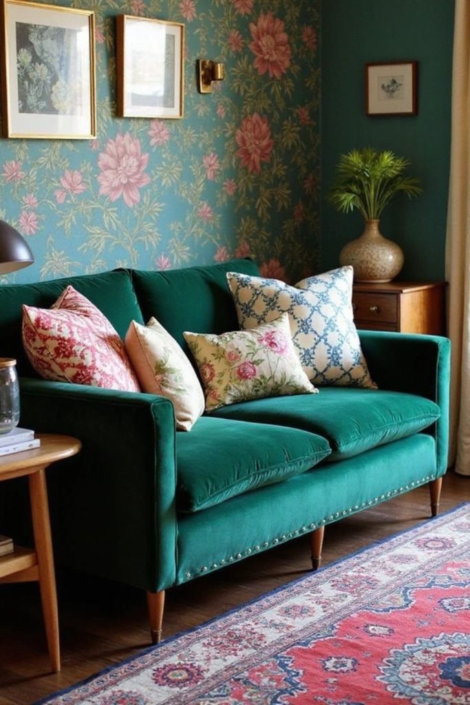 Emerald Velvet Living