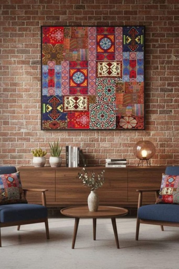 Fabric Patchwork Display