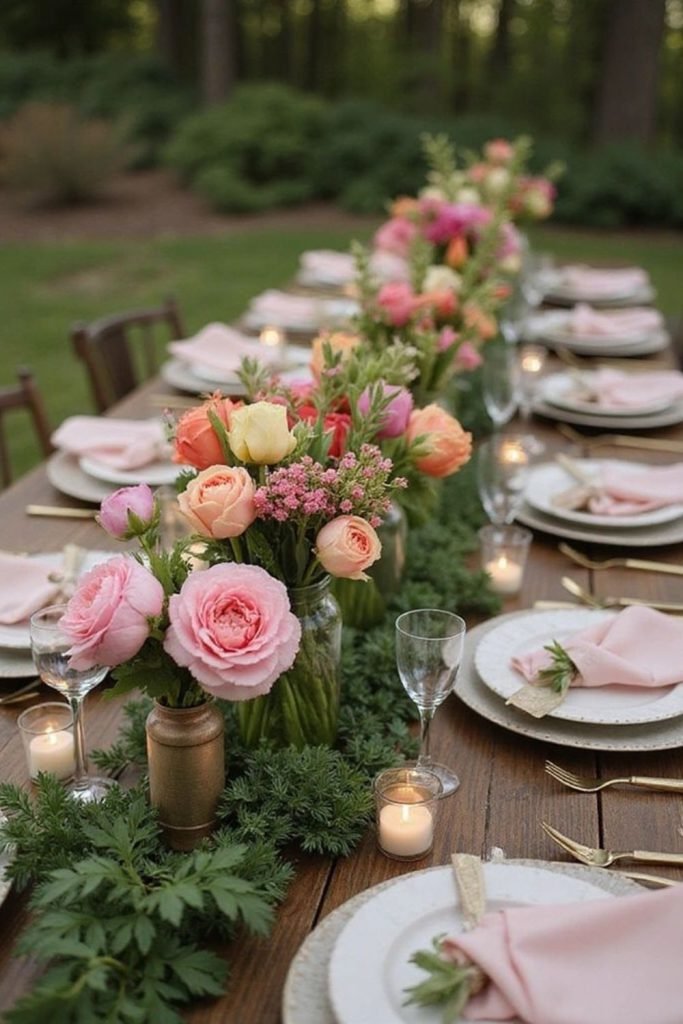 Floral Lace Tablescape