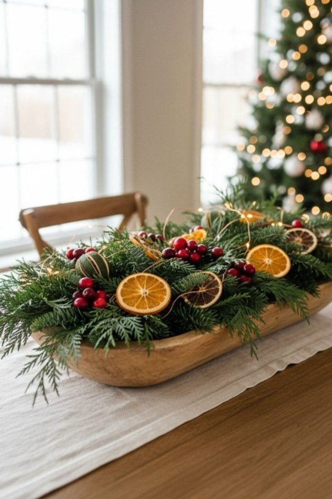 Frosted Citrus Centerpiece