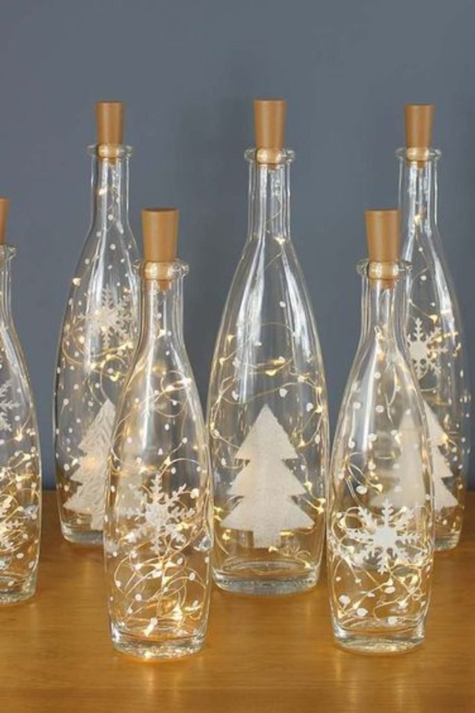 Frosted Light Bottles